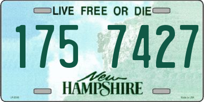 NH license plate 1757427