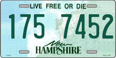 NH license plate 1757452