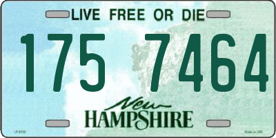 NH license plate 1757464