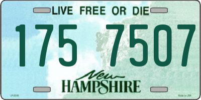 NH license plate 1757507