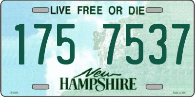 NH license plate 1757537