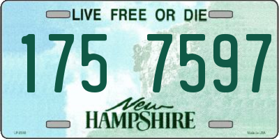 NH license plate 1757597