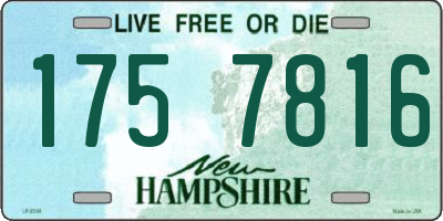 NH license plate 1757816