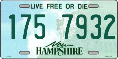 NH license plate 1757932