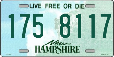 NH license plate 1758117