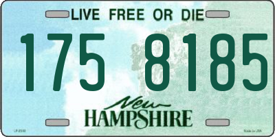 NH license plate 1758185