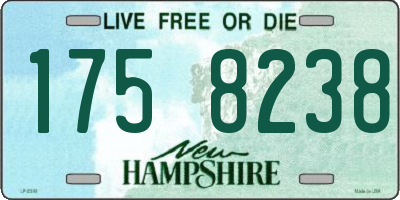 NH license plate 1758238