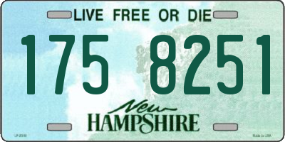 NH license plate 1758251