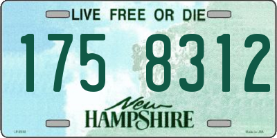 NH license plate 1758312