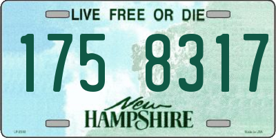 NH license plate 1758317