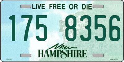 NH license plate 1758356