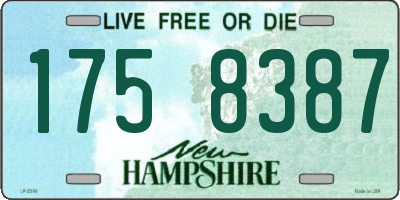 NH license plate 1758387
