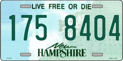 NH license plate 1758404