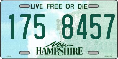NH license plate 1758457