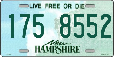 NH license plate 1758552