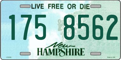 NH license plate 1758562