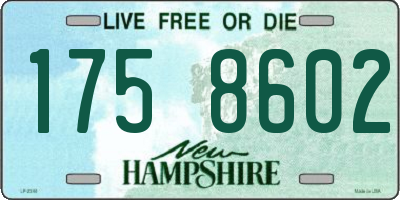 NH license plate 1758602