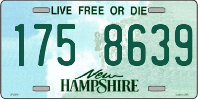 NH license plate 1758639