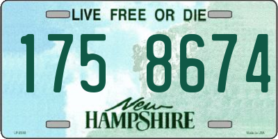 NH license plate 1758674