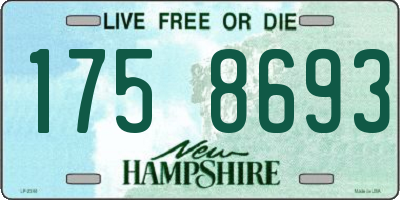 NH license plate 1758693