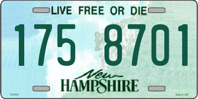 NH license plate 1758701