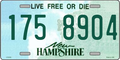 NH license plate 1758904