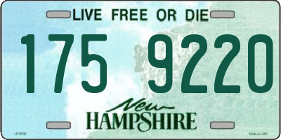 NH license plate 1759220