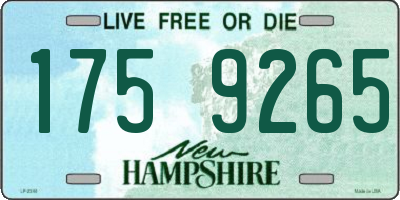 NH license plate 1759265