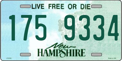 NH license plate 1759334