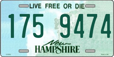 NH license plate 1759474