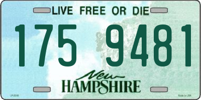 NH license plate 1759481