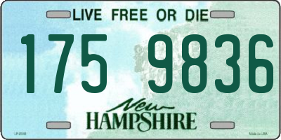 NH license plate 1759836