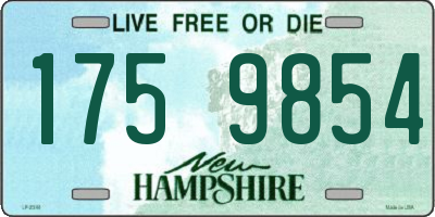NH license plate 1759854