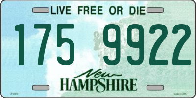 NH license plate 1759922