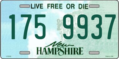 NH license plate 1759937