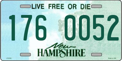 NH license plate 1760052