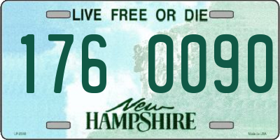 NH license plate 1760090