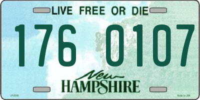 NH license plate 1760107
