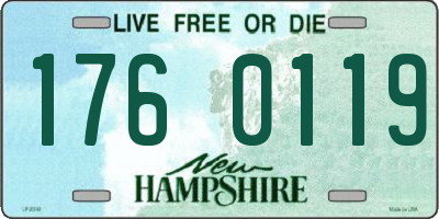 NH license plate 1760119