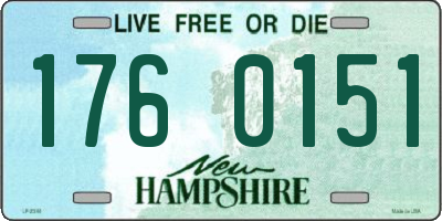 NH license plate 1760151