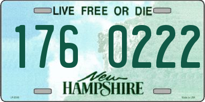 NH license plate 1760222