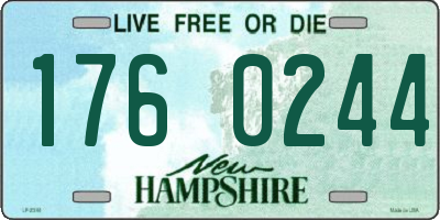 NH license plate 1760244