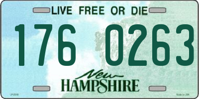 NH license plate 1760263