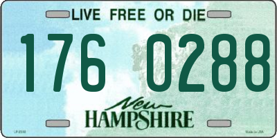NH license plate 1760288