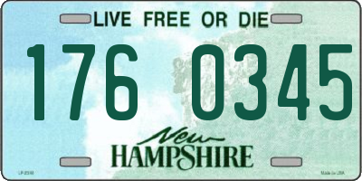 NH license plate 1760345