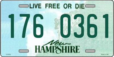 NH license plate 1760361
