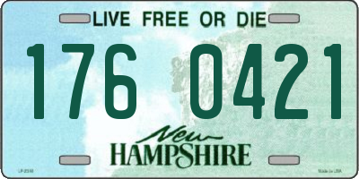 NH license plate 1760421