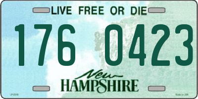 NH license plate 1760423