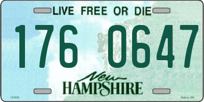 NH license plate 1760647