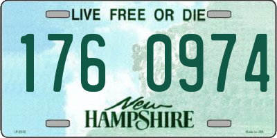 NH license plate 1760974